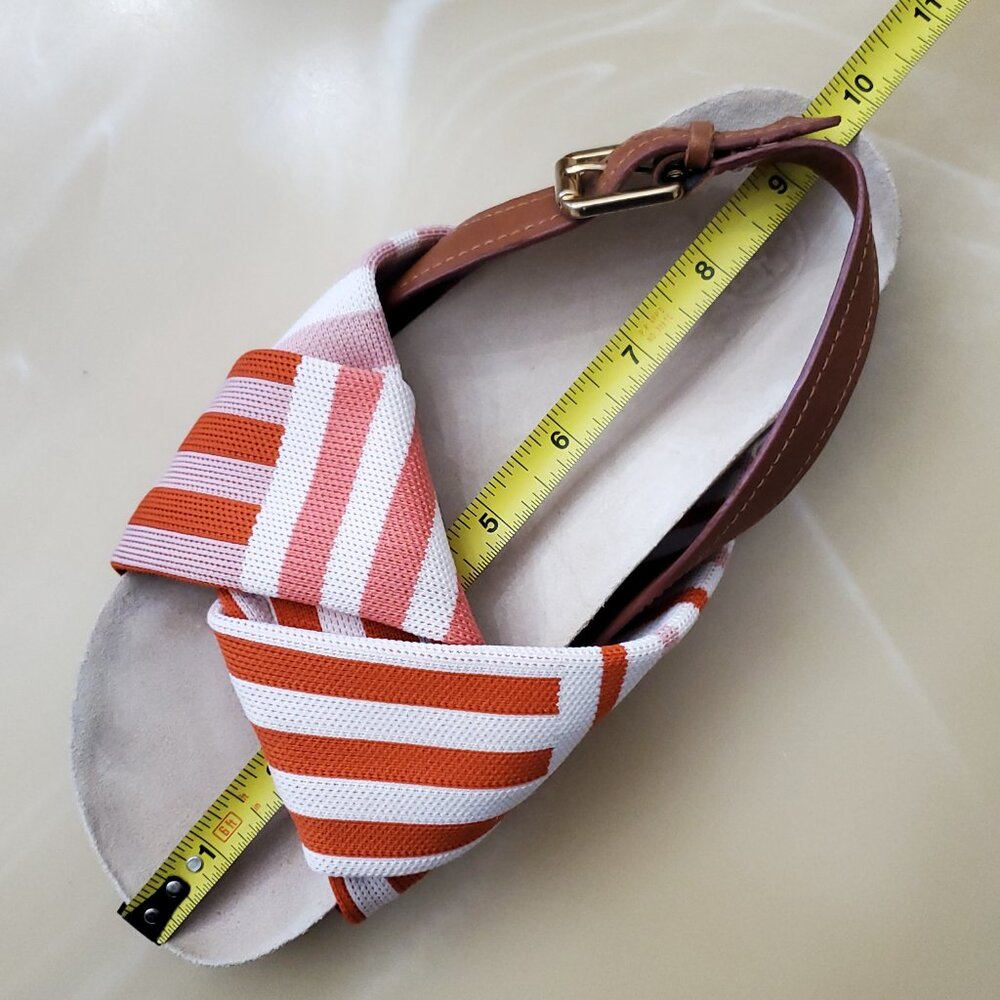 Tory Burch Corey Multi Patchwork Stripe Flatform … - image 12